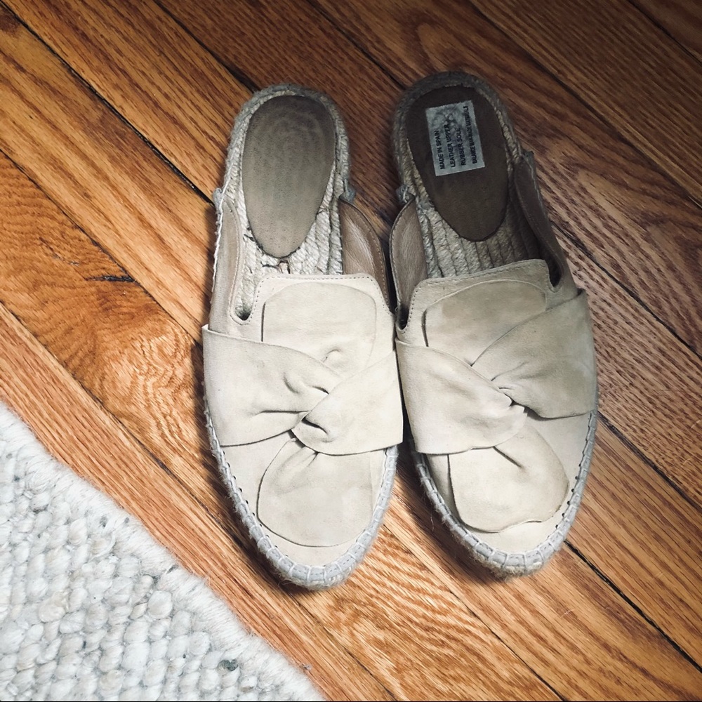 Beige Slip Ons